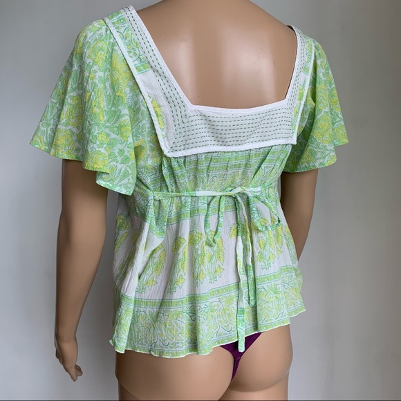 Free people floral neon square top - Picture 4 of 8